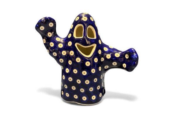 Bunzlau Spook L 17 cm 70AX Blue eyes Waxinelichthouder